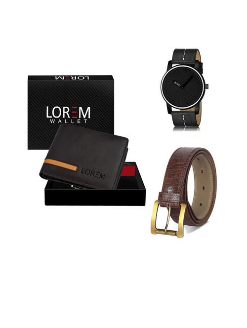 belt, wallet & watch gift combo - 19443062 - Very Small Image - 1