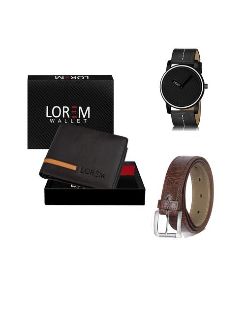 belt, wallet & watch gift combo - 19443063 - Very Small Image - 1