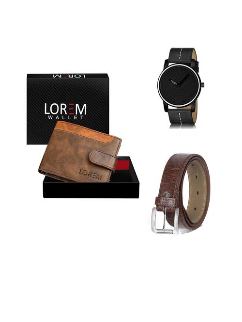belt, wallet & watch gift combo - 19443069 - Very Small Image - 1