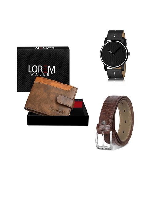 belt, wallet & watch gift combo - 19443073 - Very Small Image - 1