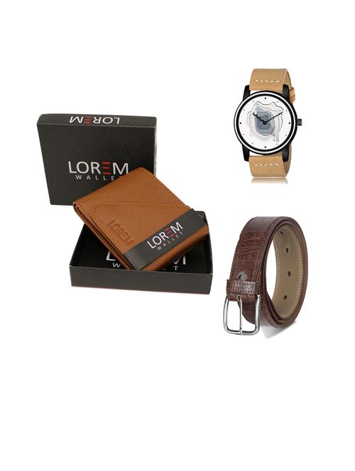 belt, wallet & watch gift combo - 19443089 - Very Small Image - 1