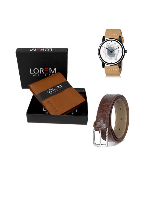 belt, wallet & watch gift combo - 19443096 - Very Small Image - 1