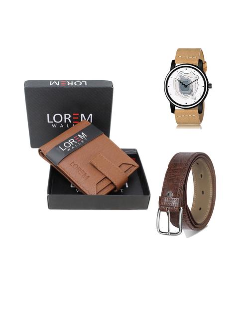 belt, wallet & watch gift combo - 19443137 - Very Small Image - 1