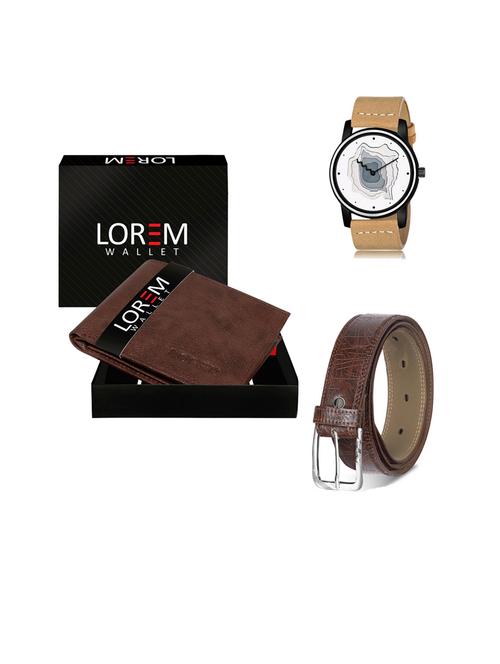 belt, wallet & watch gift combo - 19443150 - Very Small Image - 1
