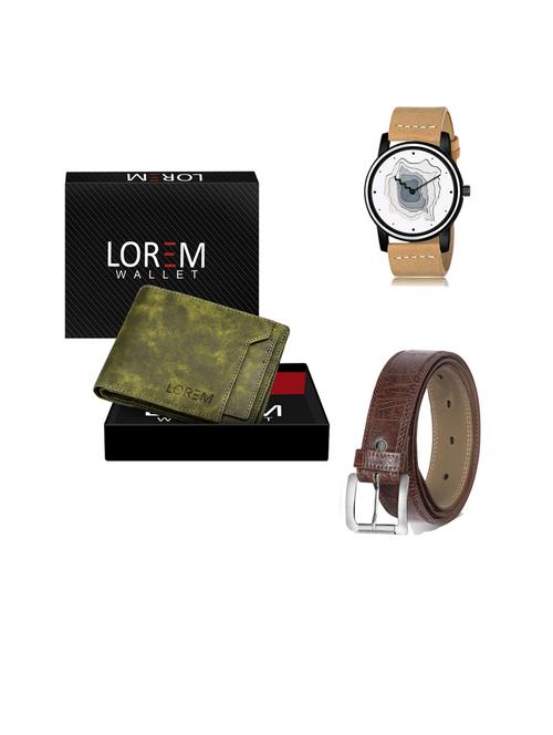 belt, wallet & watch gift combo - 19443171 - Very Small Image - 1