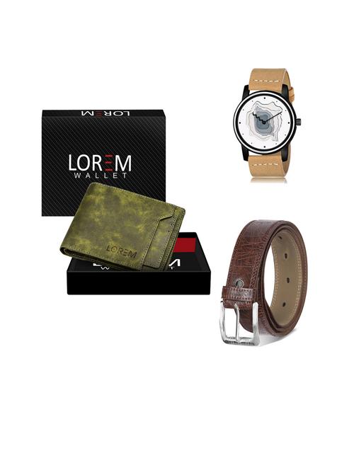 belt, wallet & watch gift combo - 19443175 - Very Small Image - 1