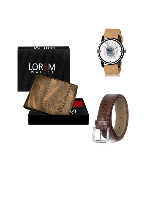 belt, wallet & watch gift combo - 19443195 - Very Small Image - 1