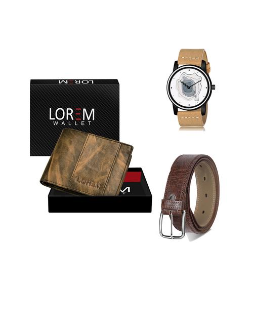 belt, wallet & watch gift combo - 19443197 - Very Small Image - 1