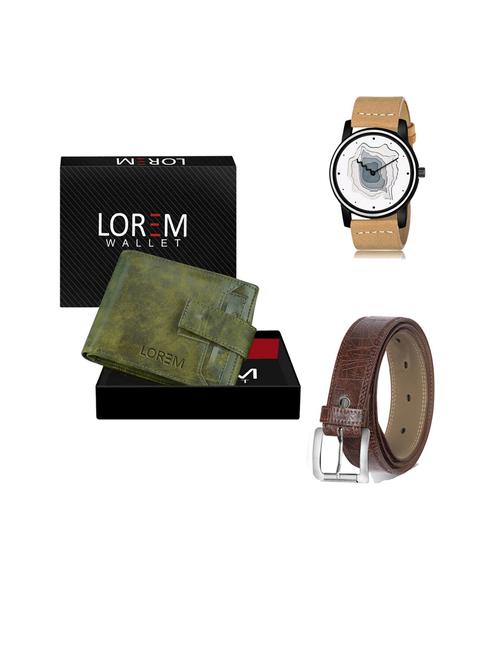 belt, wallet & watch gift combo - 19443207 - Very Small Image - 1
