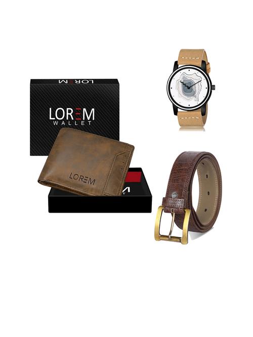 belt, wallet & watch gift combo - 19443218 - Very Small Image - 1