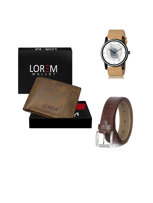 belt, wallet & watch gift combo - 19443219 - Very Small Image - 1