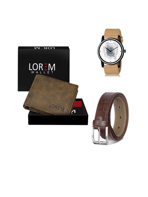 belt, wallet & watch gift combo - 19443229 - Very Small Image - 1