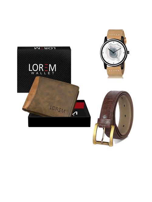 belt, wallet & watch gift combo - 19443230 - Very Small Image - 1