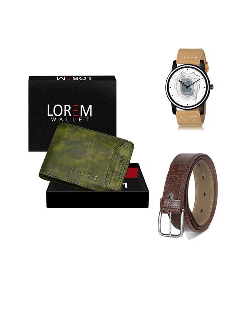 belt, wallet & watch gift combo - 19443239 - Very Small Image - 1