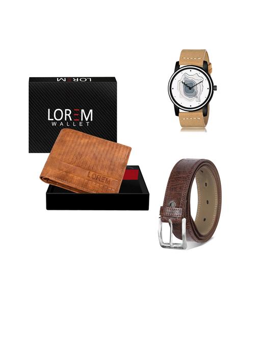 belt, wallet & watch gift combo - 19443253 - Very Small Image - 1