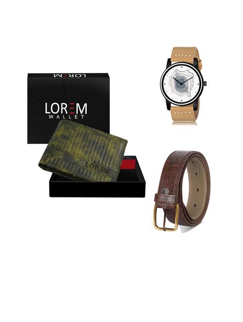 belt, wallet & watch gift combo - 19443256 - Very Small Image - 1