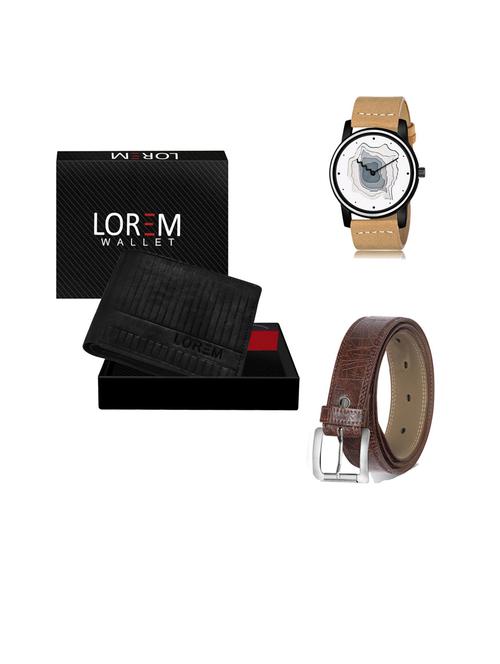 belt, wallet & watch gift combo - 19443261 - Very Small Image - 1