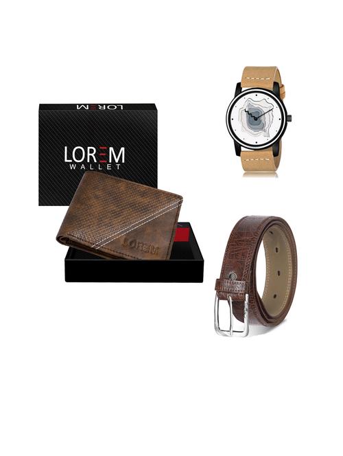 belt, wallet & watch gift combo - 19443270 - Very Small Image - 1