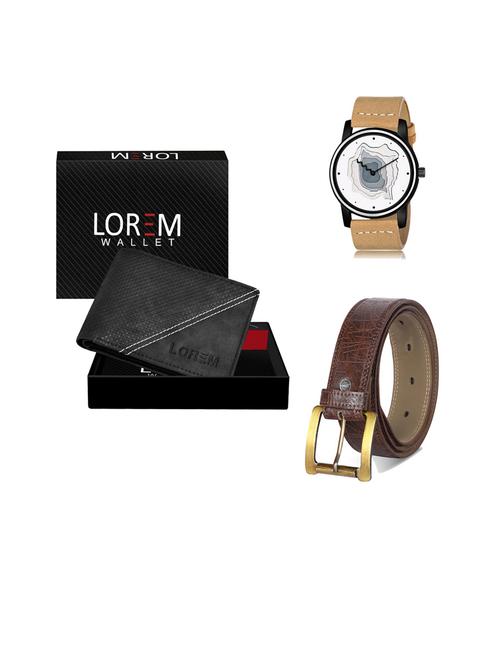 belt, wallet & watch gift combo - 19443284 - Very Small Image - 1