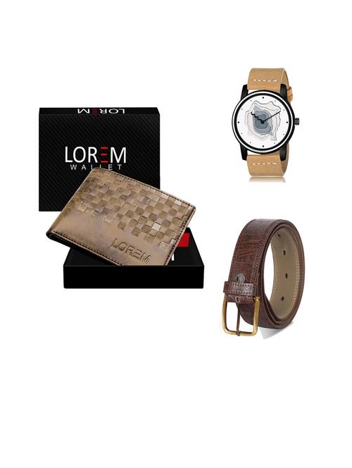 belt, wallet & watch gift combo - 19443292 - Very Small Image - 1
