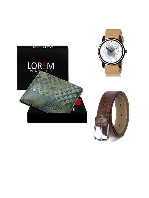 belt, wallet & watch gift combo - 19443305 - Very Small Image - 1