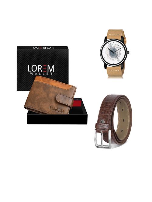 belt, wallet & watch gift combo - 19443343 - Very Small Image - 1