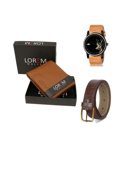 belt, wallet & watch gift combo - 19443358 - Very Small Image - 1