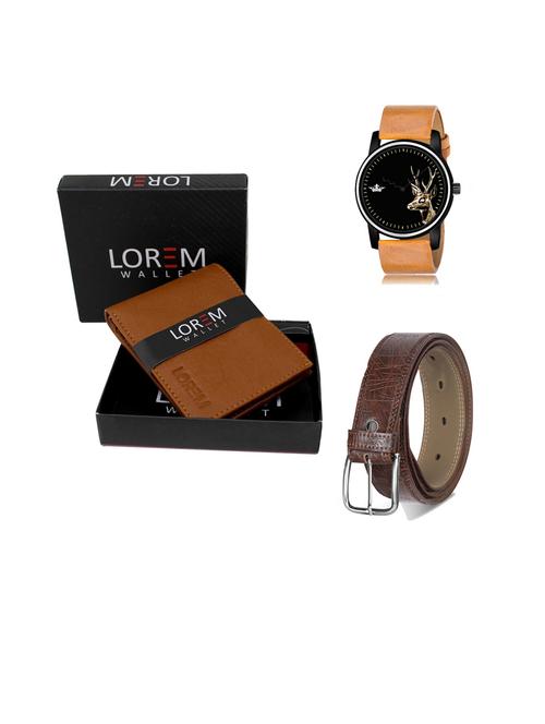 belt, wallet & watch gift combo - 19443365 - Very Small Image - 1