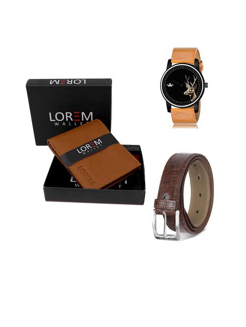 belt, wallet & watch gift combo - 19443367 - Very Small Image - 1