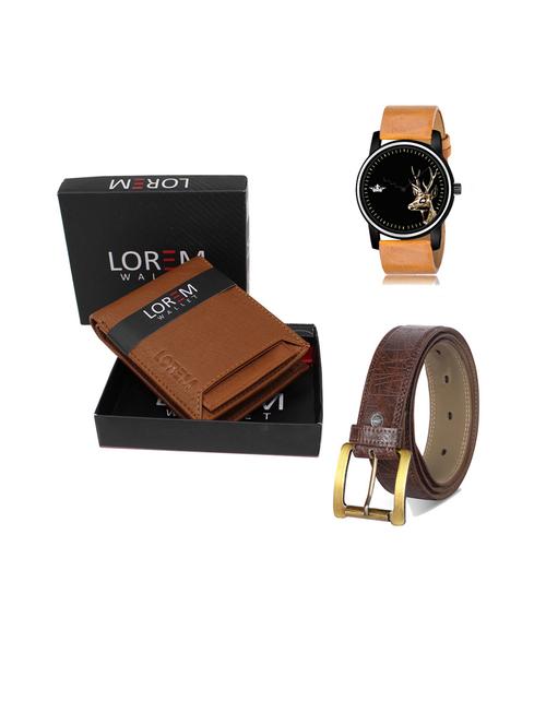 belt, wallet & watch gift combo - 19443368 - Very Small Image - 1