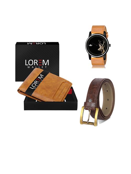 belt, wallet & watch gift combo - 19443380 - Very Small Image - 1