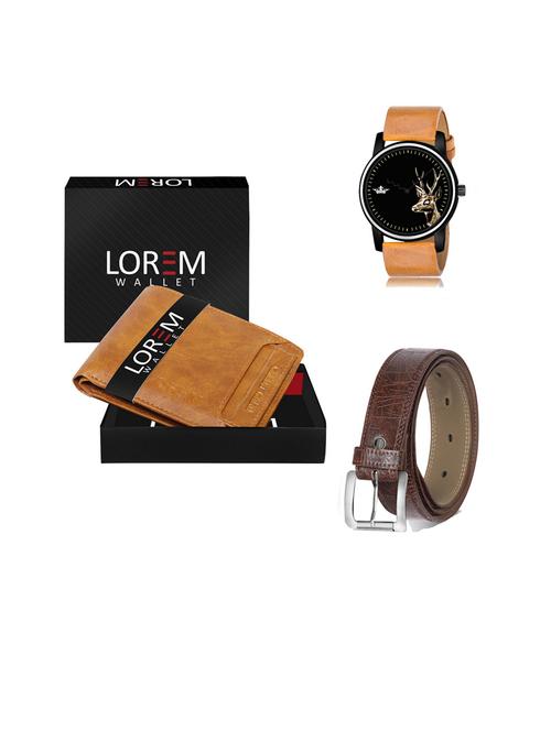 belt, wallet & watch gift combo - 19443381 - Very Small Image - 1