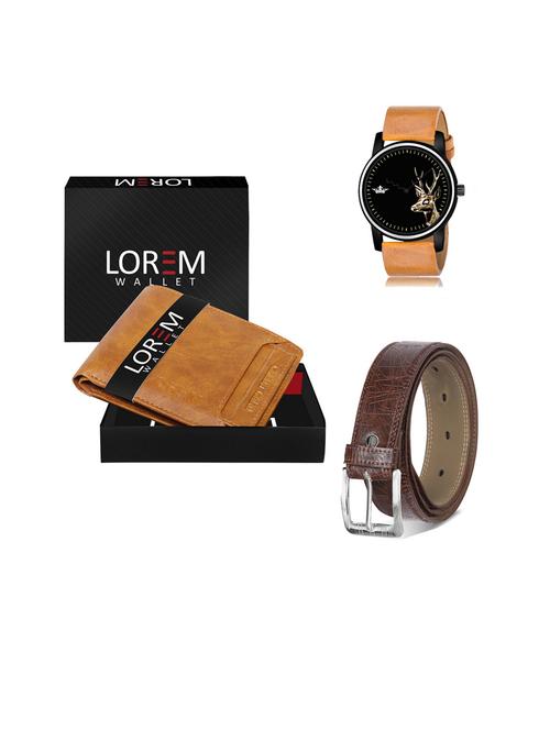 belt, wallet & watch gift combo - 19443385 - Very Small Image - 1