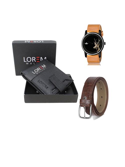 belt, wallet & watch gift combo - 19443395 - Very Small Image - 1