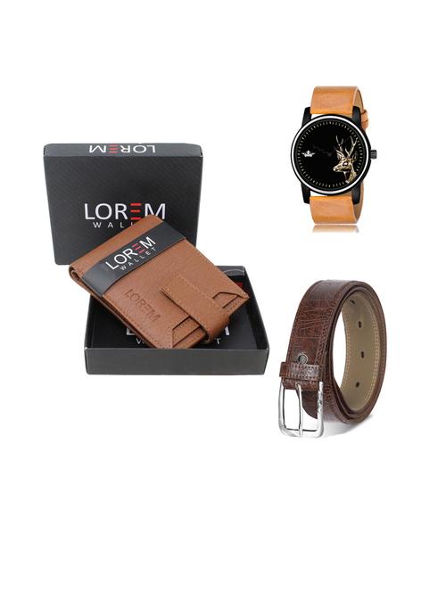 belt, wallet & watch gift combo - 19443408 - Very Small Image - 1
