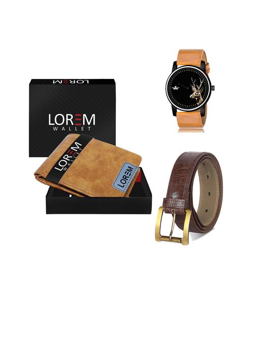 belt, wallet & watch gift combo - 19443410 - Very Small Image - 1