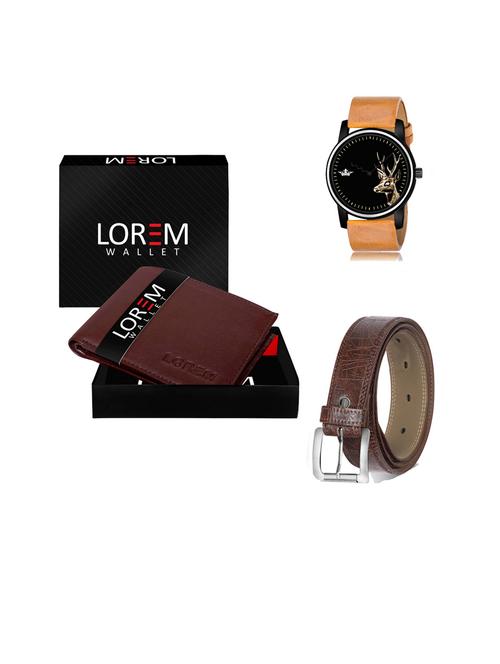 belt, wallet & watch gift combo - 19443429 - Very Small Image - 1