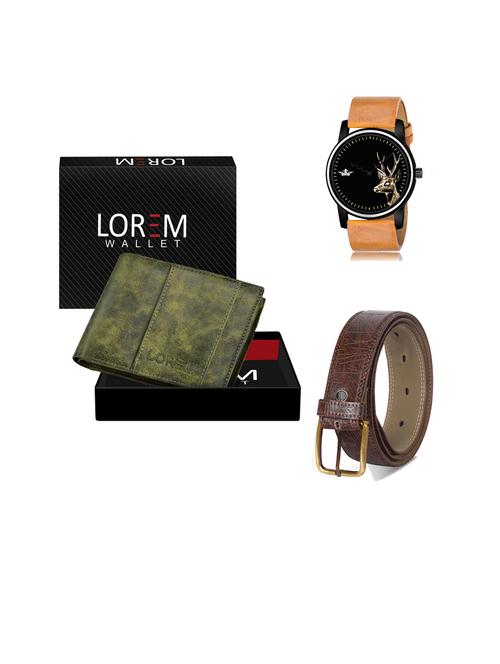 belt, wallet & watch gift combo - 19443454 - Very Small Image - 1
