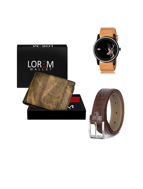 belt, wallet & watch gift combo - 19443469 - Very Small Image - 1