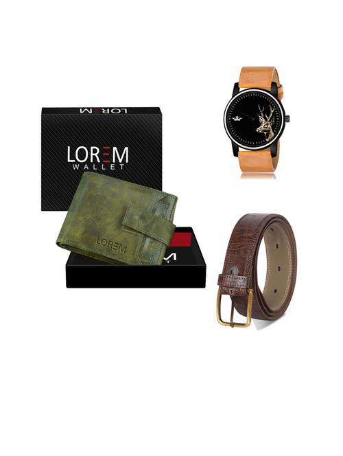 belt, wallet & watch gift combo - 19443478 - Very Small Image - 1