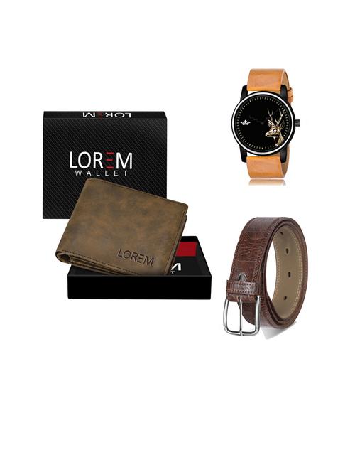 belt, wallet & watch gift combo - 19443497 - Very Small Image - 1