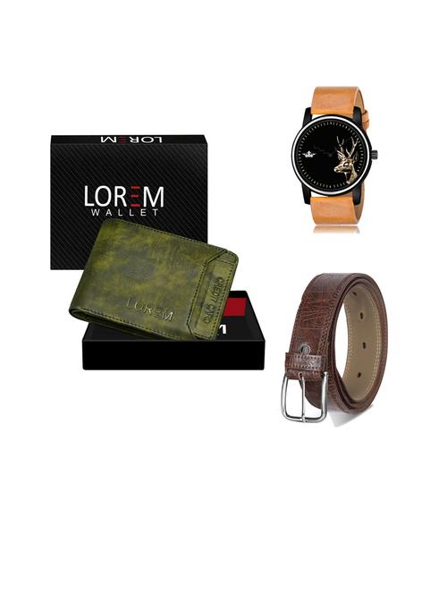 belt, wallet & watch gift combo - 19443509 - Very Small Image - 1