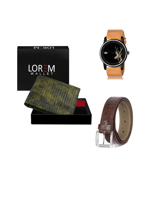 belt, wallet & watch gift combo - 19443525 - Very Small Image - 1