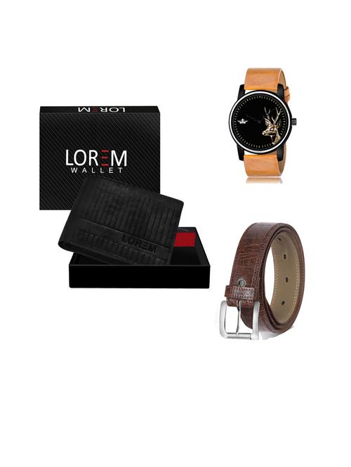 belt, wallet & watch gift combo - 19443531 - Very Small Image - 1