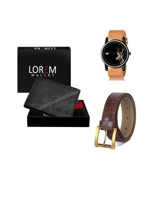 belt, wallet & watch gift combo - 19443554 - Very Small Image - 1