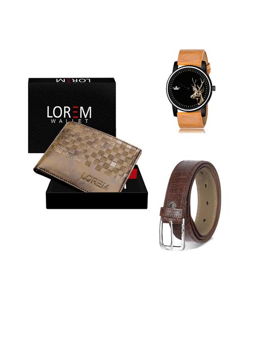 belt, wallet & watch gift combo - 19443564 - Very Small Image - 1