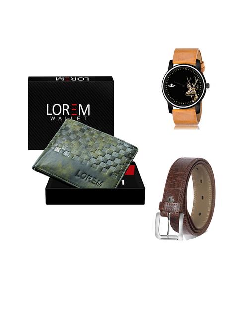 belt, wallet & watch gift combo - 19443573 - Very Small Image - 1