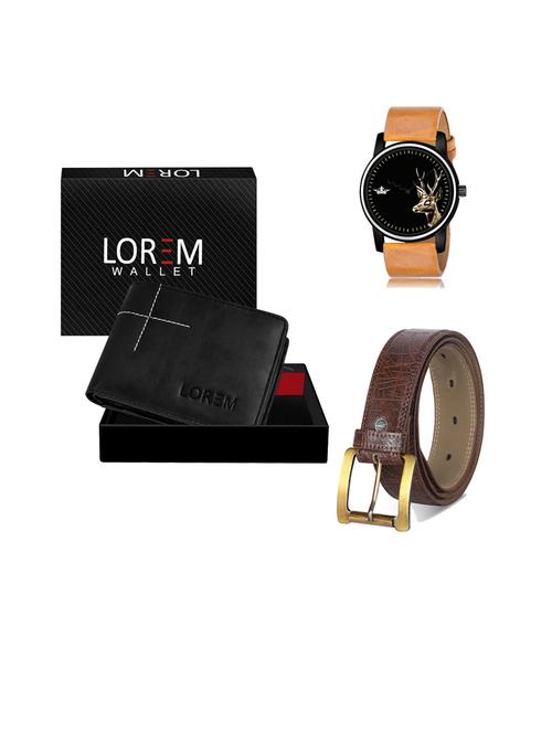 belt, wallet & watch gift combo - 19443584 - Very Small Image - 1