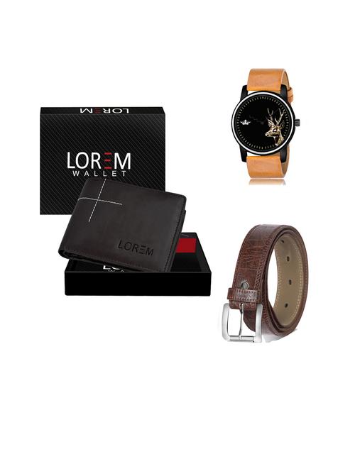 belt, wallet & watch gift combo - 19443591 - Very Small Image - 1