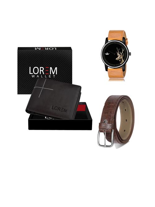belt, wallet & watch gift combo - 19443593 - Very Small Image - 1